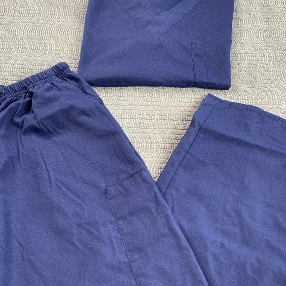 3/$30 Just Love Scrub Set - 6 Pocket Medical Uniform V-Neck Cargo Pant MEDIUM - Picture 3 of 10